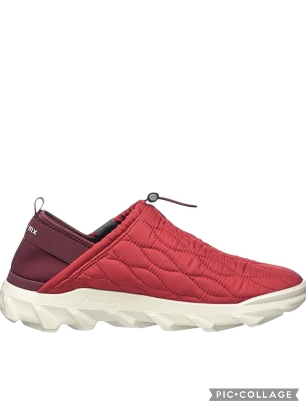 Ecco MX Quilted Red Chili Slipper Sneaker 10 Comfort Lounging